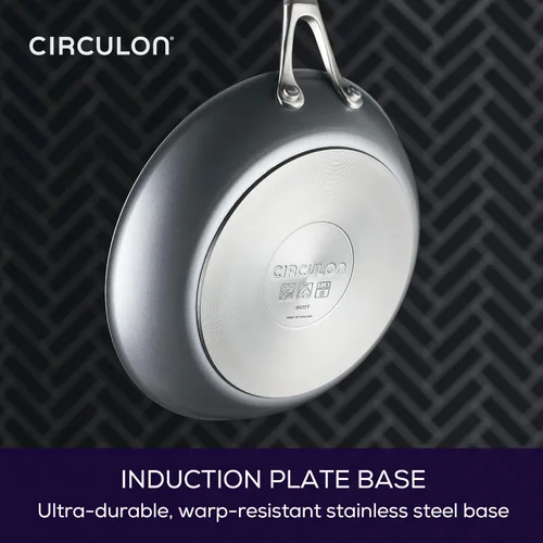 Miniatura 7 de Circulon Serie A1 con juego de sartenes antiadherentes de inducción ScratchDefense, juego de 6 sartenes de cocina, utensilios de cocina