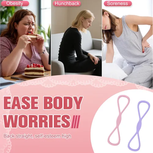 Miniatura 7 de Figura 8 bandas de resistencia para mujeres y hombres, cuerdas elásticas de entrenamiento de espalda, bandas de resistencia de ejercicio con asas