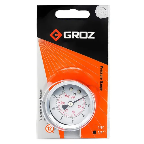 Miniatura 5 de Groz 60636 Manómetro 1/4" NPT