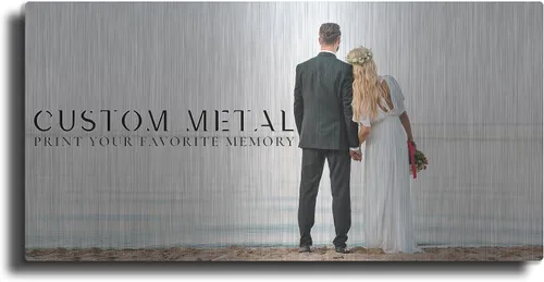 Miniatura 10 de Tu foto o imagen impresa en arte de pared de metal personalizado, 12 x 12 pulgadas