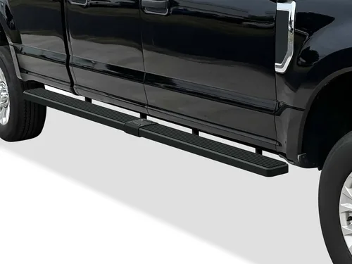 Miniatura 14 de APS Estribos negros compatibles con Ford F-150 2015-2026 SuperCrew Cab & F-150 Lightning 2022-2026 & F-250 F-350 Super Duty 2017-2026 Crew Cab