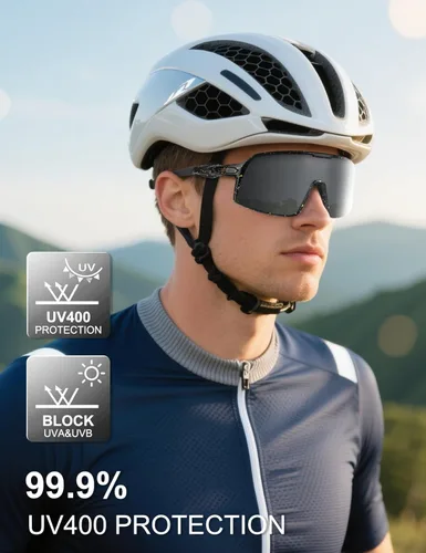Miniatura 2 de BangLong Gafas de sol deportivas polarizadas para hombres y mujeres, protección UV, para béisbol, correr, ciclismo, pesca