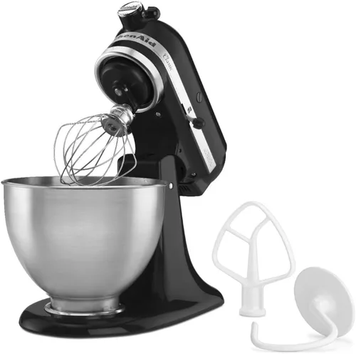Miniatura 2 de Batidora clásica de pie KitchenAid K45SSWH K45SS, 275 W, 4 1/2 qt, Negro ónice