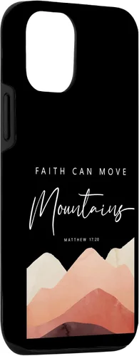 Miniatura 3 de iPhone 12/12 Pro Faith Can Move Mountains - Funda cristiana inspiradora Mateo 17 20