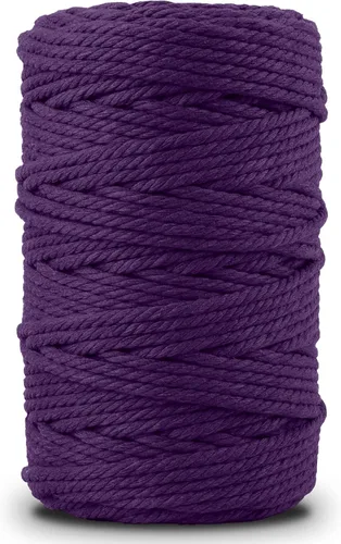 Miniatura 135 de Nook Theory - Cuerda de macramé de 3 mm, 220 yardas de cuerda de algodón, hilo de 4 mm y 5 mm, cuerda para manualidades, perfecta para colgantes