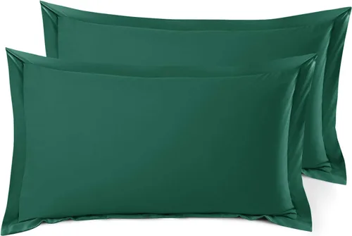 Miniatura 77 de Nestl Juego de 2 fundas tipo sham de almohada suaves - Fundas de almohada de microfibra de doble cepillado - Fundas de almohada de cama premium