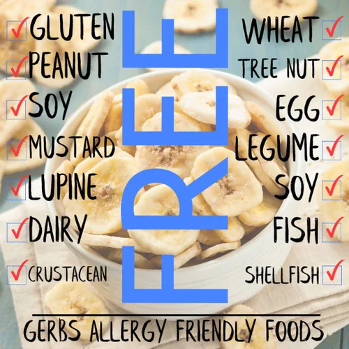 Miniatura 4 de Frutas secas GERBS, Top 14 libres de alergia alimentaria, sin sulfuro, sin conservantes, sin OMG, vegano