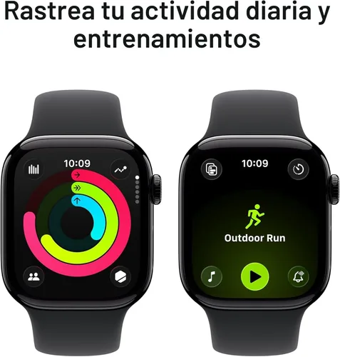 Miniatura 3 de Apple Reloj inteligente de la serie 11 [GPS de 1.654 in] con caja de aluminio negro azabache con correa deportiva negra - S/M. Puntuación de sueño