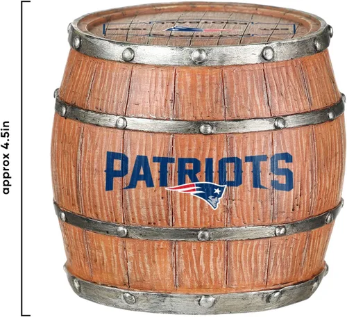 Miniatura 6 de FOCO NFL Team Logo 5-Pack Barrel Beverage Drink Coaster Set