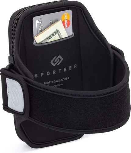 Miniatura 5 de Sporteer Velocity V7 - Brazalete para teléfonos estándar y pequeños, funda ajustada para iPhone 17, 16, 15 Pro (no Max), Galaxy S26, S25, Pixel 10