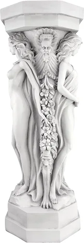 Miniatura 4 de Design Toscano. Columna con escultura de las Ménades.