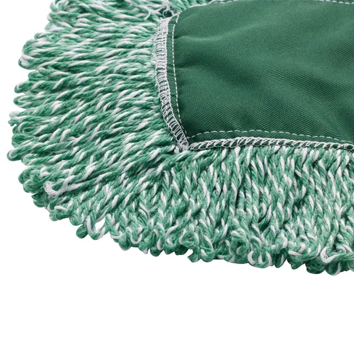 Miniatura 3 de Rubbermaid Commercial FGJ85900GR00 mopa para limpiar polvareda de mezcla de microfibra, con terminación remallada, 72 pulgadas, color verde., 24