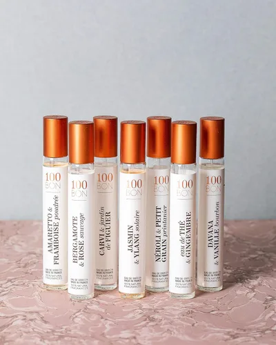 Miniatura 3 de 100 BON Solaire - Fragancia floral orgánica 100% natural con bergamota, jazmín, ylang-ylang, menta y coco para mujeres y hombres, 0.5 onzas líquidas