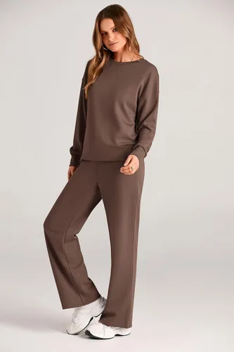 Miniatura 9 de PRETTYGARDEN Conjunto de 2 piezas para mujer, camiseta de manga larga y pantalones largos para otoño, conjunto de chándal