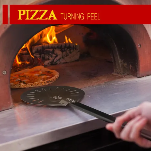 Miniatura 5 de Espátula de pizza de aluminio anodizado duro de 12 pulgadas, juego de 6 utensilios comerciales para horno de pizza, cáscara de pizza para hornos