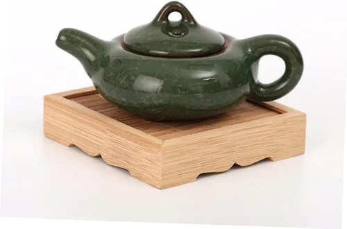 Miniatura 5 de IMIKEYA 4 piezas de base de bonsái de esquina para el hogar, tetera, estilo de mesa, tanque, soportes de patio, jarrón, muebles para estante