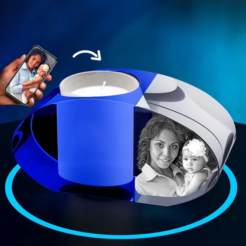 Miniatura 10 de ArtPix 3D Portavelas de fotos de cristal, regalos personalizados para mujeres, hombres, esposa, marido, mamá, grandes regalos personalizados con tu