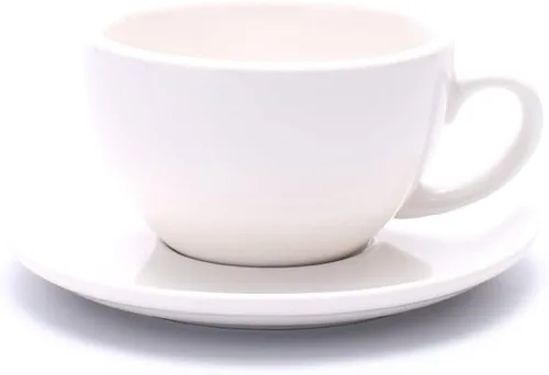 Miniatura 19 de Coffeezone Taza y Platillo de Café Espresso Doble, Cappuccino Pequeño y Café Especial, Porcelana de Hueso Nueva para Cafetería y Barista