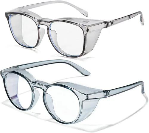 Miniatura 24 de Gafas de seguridad anti niebla para mujeres y hombres, TR90, lentes de bloqueo de luz azul, transparentes, antiarañazos, protección UV, marco