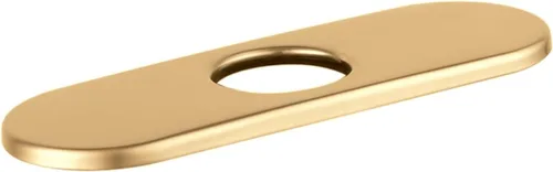 Miniatura 2 de hansgrohe Placa base para grifos contemporáneos de un solo agujero, placa base moderna de 6 pulgadas para grifo de bañera en cromo, 06490000, 1.375