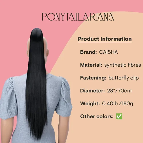 Miniatura 2 de PRETTYSHOP - Extensión de pelo largo y liso, resistente al calor