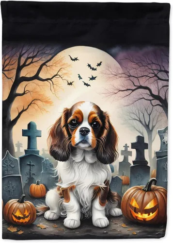 Miniatura 71 de Caroline's Treasures DAC2011GF - Bandera decorativa para jardín de Halloween con diseño de beagle para jardín, jardín, jardín, jardín, multicolor