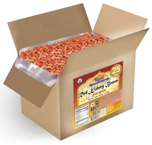 Miniatura 17 de Rani Black Eyed Peas, Guisantes de Carita Secos (Lobhia) 400oz (25lbs) 11.36kg Caja a Granel ~ Completamente Natural Vegano Kosher Apto