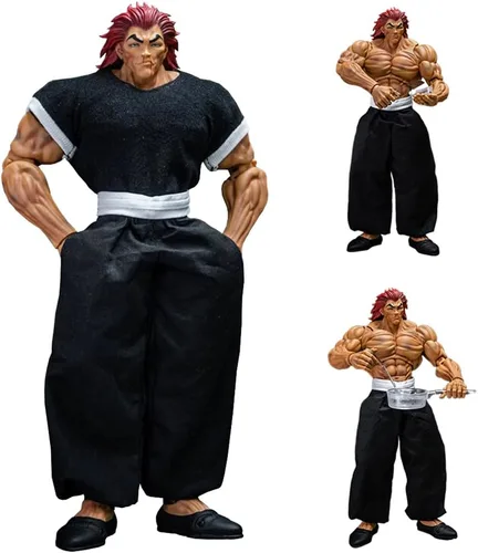 Miniatura 12 de QAHEART 2 figuras de acción de Hanma Yujiro, figura de anime, modelo de estatua de Yujiro, articulaciones, figuras de manga de dibujos animados