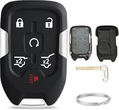 Funda de repuesto para llavero Chevy para Chevy Suburban Tahoe GMC Yukon 2015, 2016, 2017, 2018, 2019, 2020, Chevy Suburban Tahoe GMC Yukon sin llave