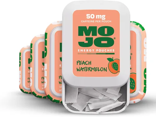 Miniatura 16 de Bolsas de Energía MOJO Sabor Menta, 50 mg de Cafeína por Bolsa, 15 Bolsas, Paquete de 5