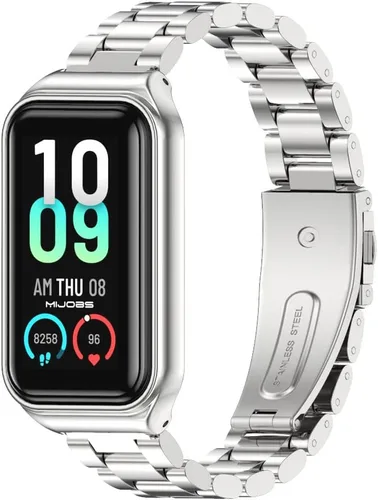 Miniatura 11 de Correa de repuesto de metal para Amazfit Band 7, compatible con Amazfit 7 Fitness Tracker