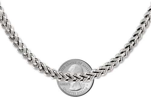 Miniatura 3 de Savlano Pulsera de plata de ley 925 chapada en rodio de 0.138 in y 0.217 in (0.217 in) para hombre, fabricada en Italia, viene con una caja de regalo