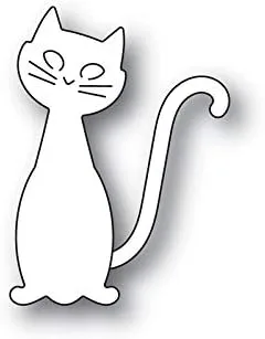 Miniatura 3 de MSBDIE - Troqueles de corte de metal con diseño de gato negro feliz para manualidades, álbumes de recortes y fabricación de tarjetas, papel