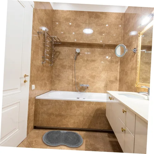 Miniatura 5 de Healifty 1 limpiador sin pies para baño, ducha, almohadilla multifuncional de limpieza de pies, diseño de TPE para espalda y masaje cómodos