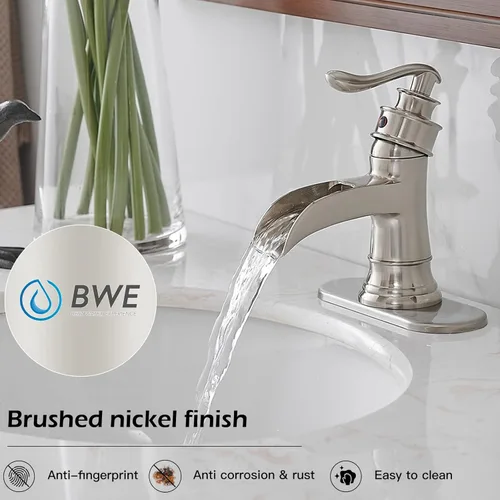 Miniatura 4 de BWE Grifo de baño cepillado níquel