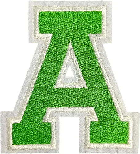 Miniatura 102 de 3 parches de letras termo-adhesivas de 3.14 pulgadas, parche de letras bordadas completo, letras del alfabeto de hierro A-Z, parches para coser