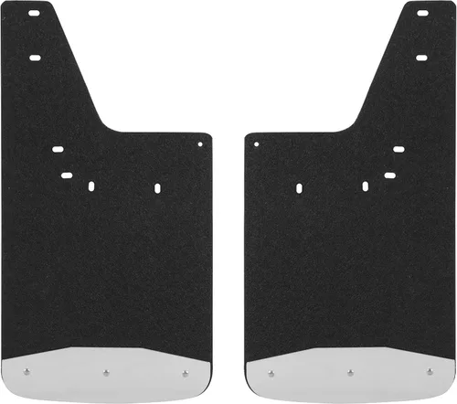 LUVERNE 250932 Protectores de lodo de goma texturizados delanteros de 12 x 23 pulgadas, Select Dodge, Ram 1500, 2500, 3500, 4500, 5500, color negro