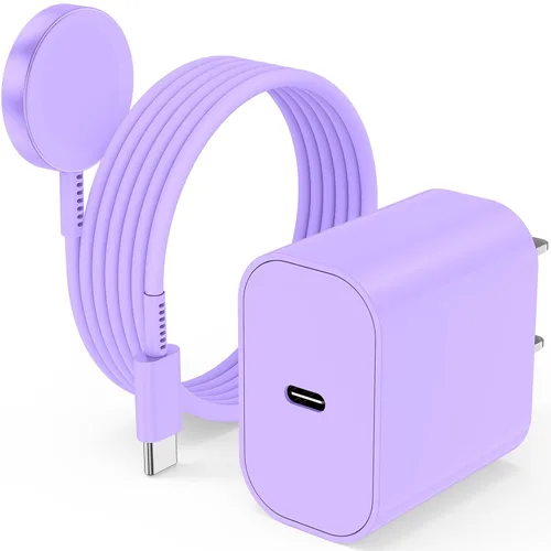 Miniatura 15 de iPhone 17 16 15 Cargador/Cable de carga de 10 pies tipo C a C largo, bloque de carga rápida USB C enchufe de carga para Apple iPhone 17 Pro Max/17