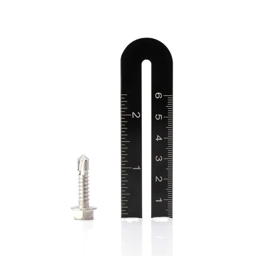 Miniatura 3 de THE CIMPLE CO Tornillo de cabeza hexagonal autorroscante/perforación, tamaño #14, 1 pulgada de longitud, acero inoxidable 410 con cabezal