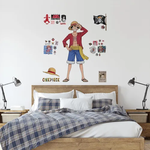 Miniatura 2 de RoomMates RMK5439GM Calcomanía de Pared One Piece Luffy, Rojo