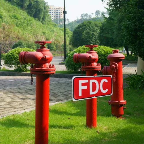 Miniatura 7 de Letrero FDC, letrero de conexión del departamento de bomberos, 12 x 6 pulgadas, aluminio libre de óxido 040, reflectante, con protección UV