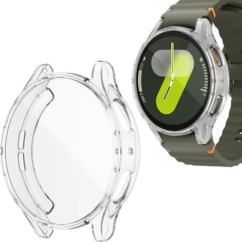 Miniatura 23 de Funda para Samsung Galaxy Watch 7 de 1.575 pulgadas, protector de pantalla flexible y suave de TPU para accesorios Galaxy Watch 7
