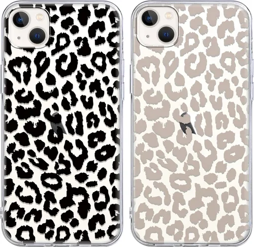 Miniatura 42 de Paquete de 2 Fundas de Teléfono Bonitas con Estampado de Guepardo para Apple iPhone 13 Pro Max de 6.7 Pulgadas, Fundas de Diseño
