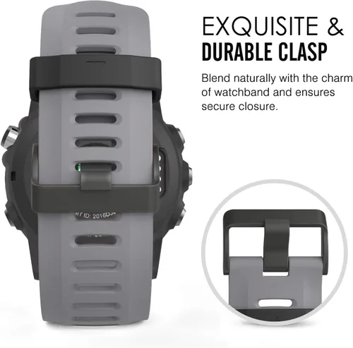 Miniatura 4 de MoKo Correa compatible con Garmin Fenix 3/Fenix 5X, [4 unidades] Correa de repuesto de silicona suave para reloj inteligente Garmin Fenix 3/Fenix 3