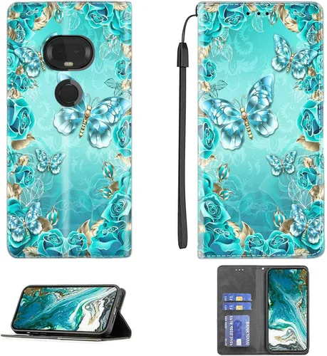 Miniatura 313 de Funda para Moto One Zoom compatible con Motorola One Zoom Phone Case Flip Stand Cover Magnetic Close YHD