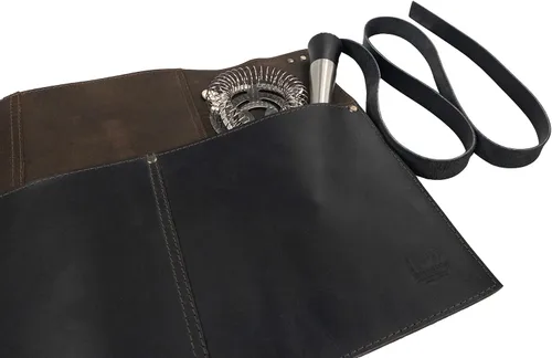 Miniatura 4 de Hide & Drink, Delantal de cintura, bolsillos remachados, accesorios de camarera y camarero, pantalones cortos de servidor, cuero de grano completo