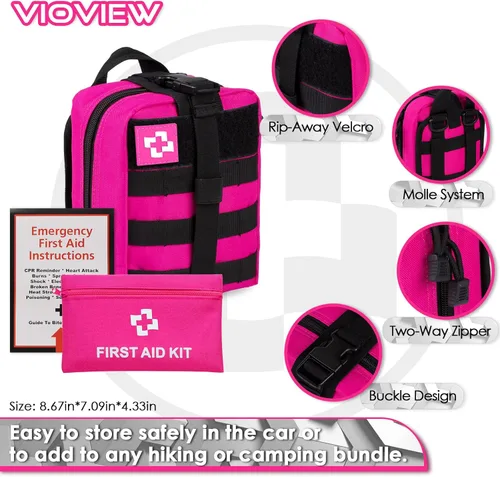 Miniatura 2 de Kit de supervivencia de emergencia y kit de primeros auxilios, kit de defensa personal, kit de seguridad, equipo de supervivencia y equipamiento