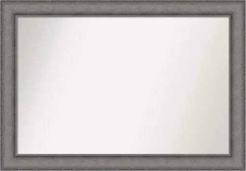 Miniatura 199 de Amanti Art Espejo de pared personalizado no biselado (24.5 x 24.5 pulgadas), marco gris marrón alta, varios tamaños personalizados, espejo de baño