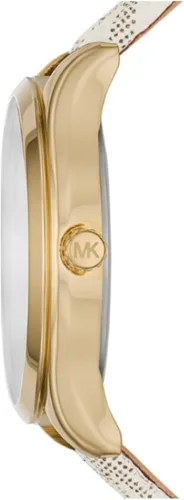 Miniatura 2 de Michael Kors MK2861 - Reloj de 1299in con esfera dorada piel blanca y crema con logotipo Jaycie