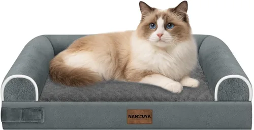 Miniatura 81 de Cama ortopédica lavable para perros medianos y grandes: cama con cojines de apoyo para perros medianos y grandes, cama impermeable de espuma tipo